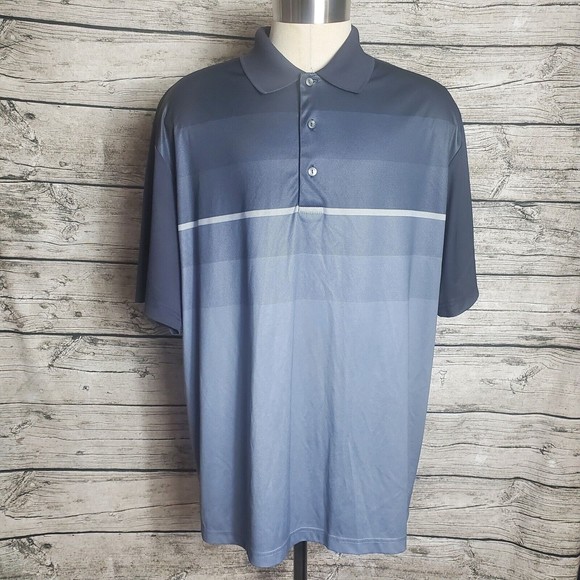 Ben Hogan Performance Golf Polo Shirt, Size 2XL Caviar/Gray - Picture 1 of 9